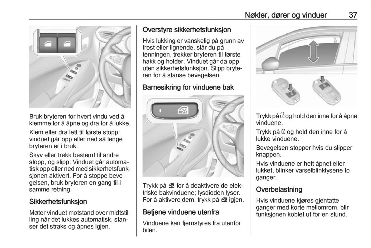 Opel Crossland X bruksanvisningen / page 39