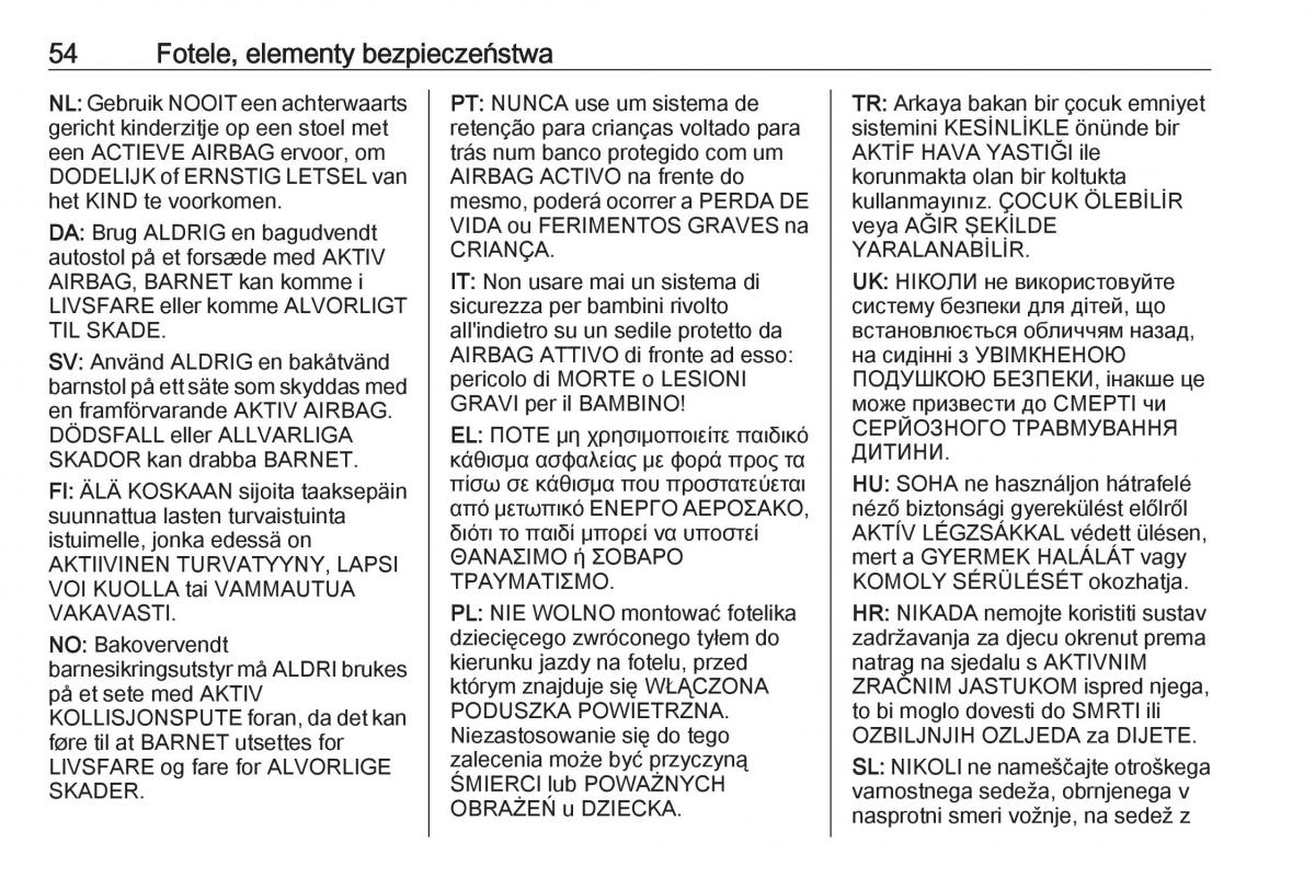 Opel Crossland X instrukcja obslugi / page 56