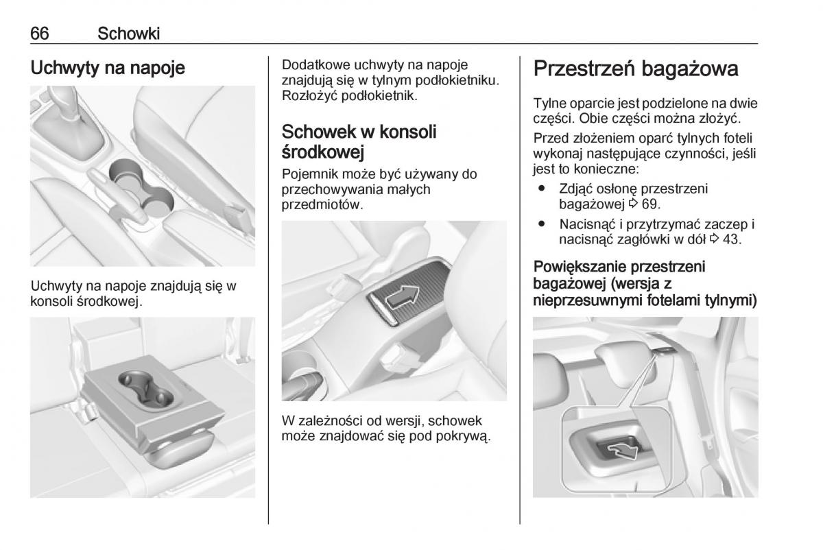 Opel Crossland X instrukcja obslugi / page 68