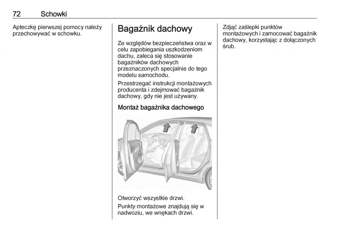 Opel Crossland X instrukcja obslugi / page 74