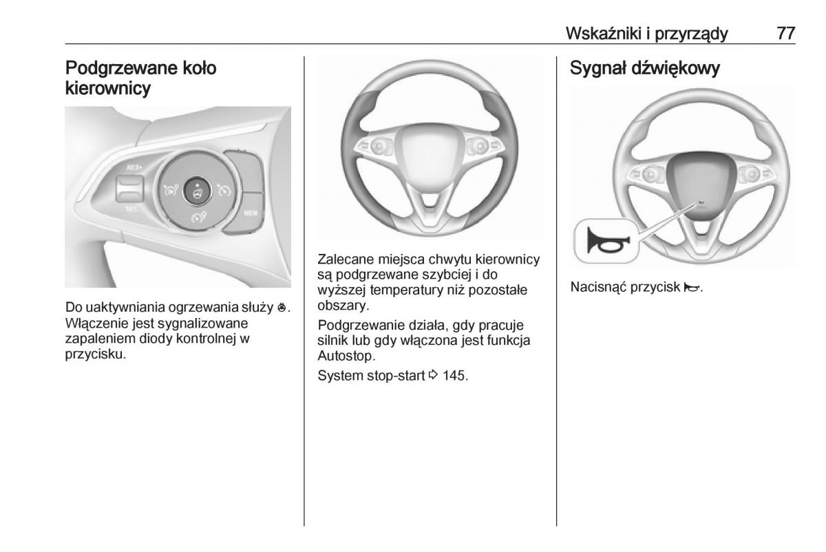 Opel Crossland X instrukcja obslugi / page 79