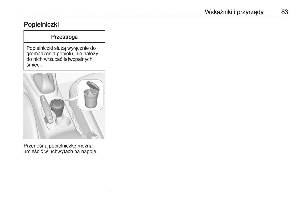 Opel Crossland X instrukcja obslugi / page 85