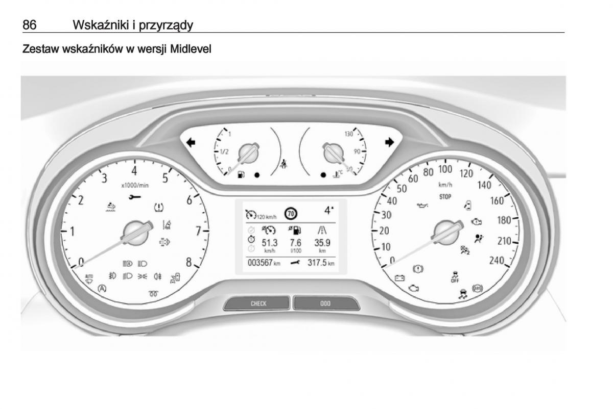 Opel Crossland X instrukcja obslugi / page 88