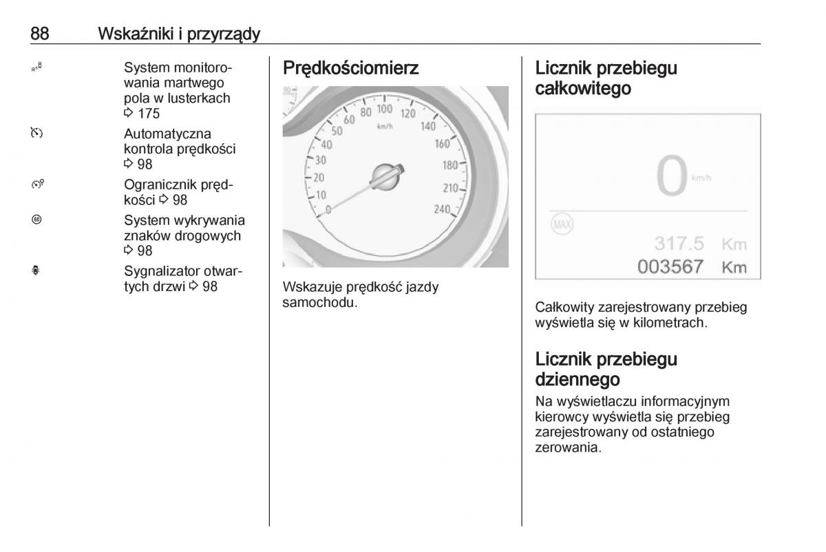 Opel Crossland X instrukcja obslugi / page 90