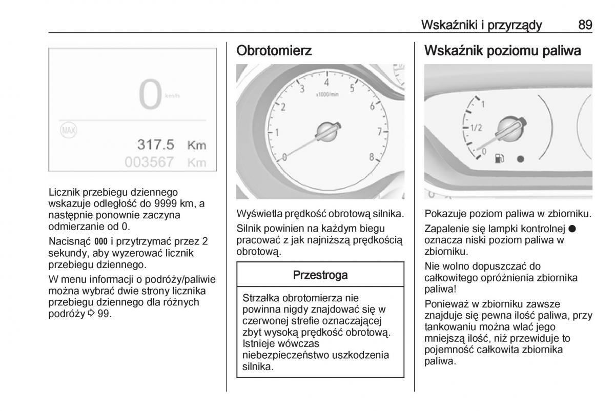 Opel Crossland X instrukcja obslugi / page 91