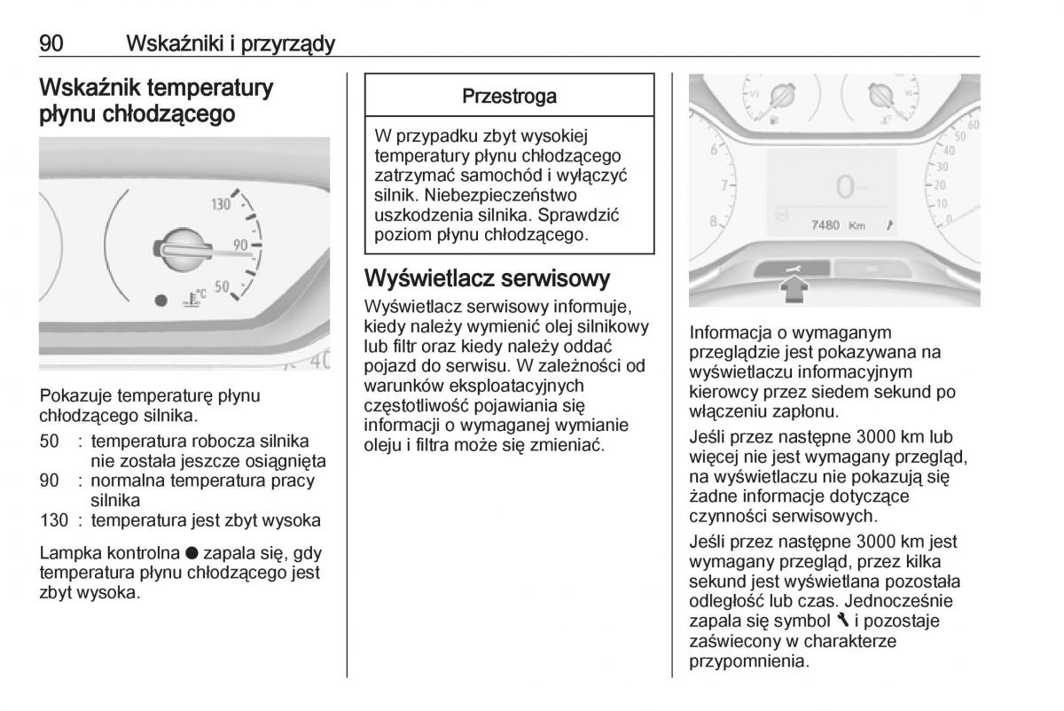 Opel Crossland X instrukcja obslugi / page 92