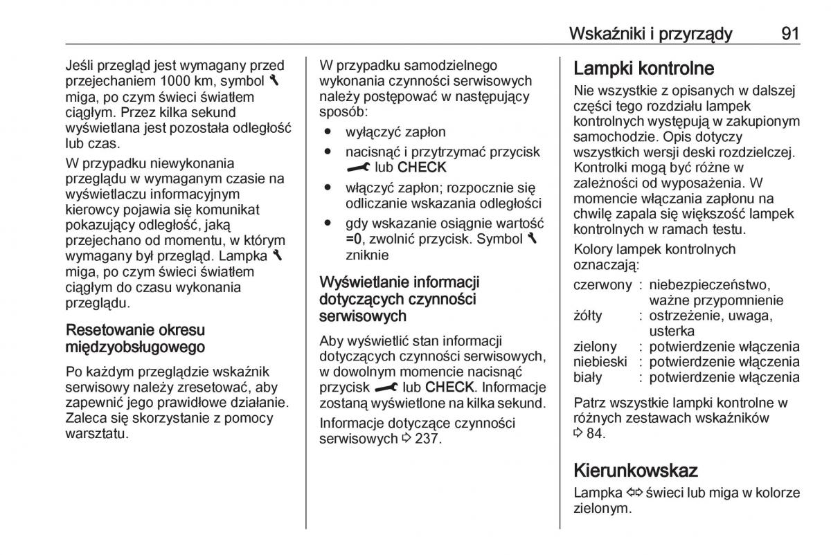 Opel Crossland X instrukcja obslugi / page 93