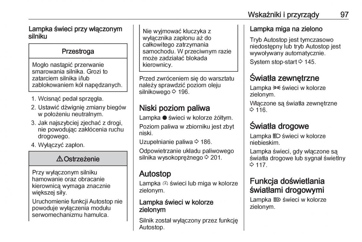 Opel Crossland X instrukcja obslugi / page 99