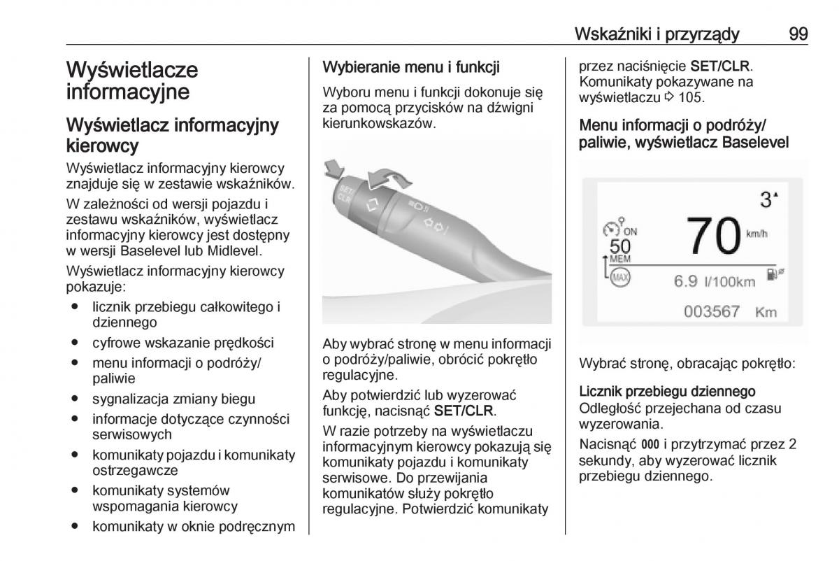 Opel Crossland X instrukcja obslugi / page 101