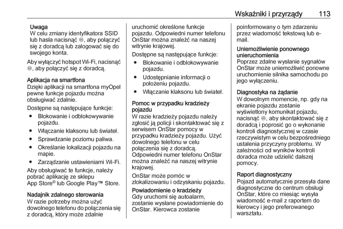 Opel Crossland X instrukcja obslugi / page 115