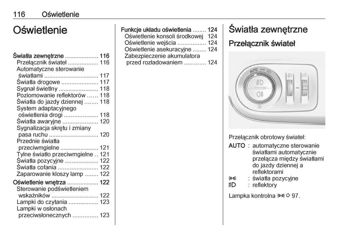 Opel Crossland X instrukcja obslugi / page 118