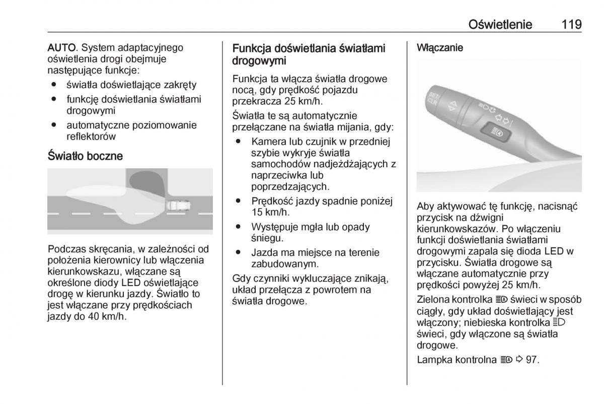 Opel Crossland X instrukcja obslugi / page 121