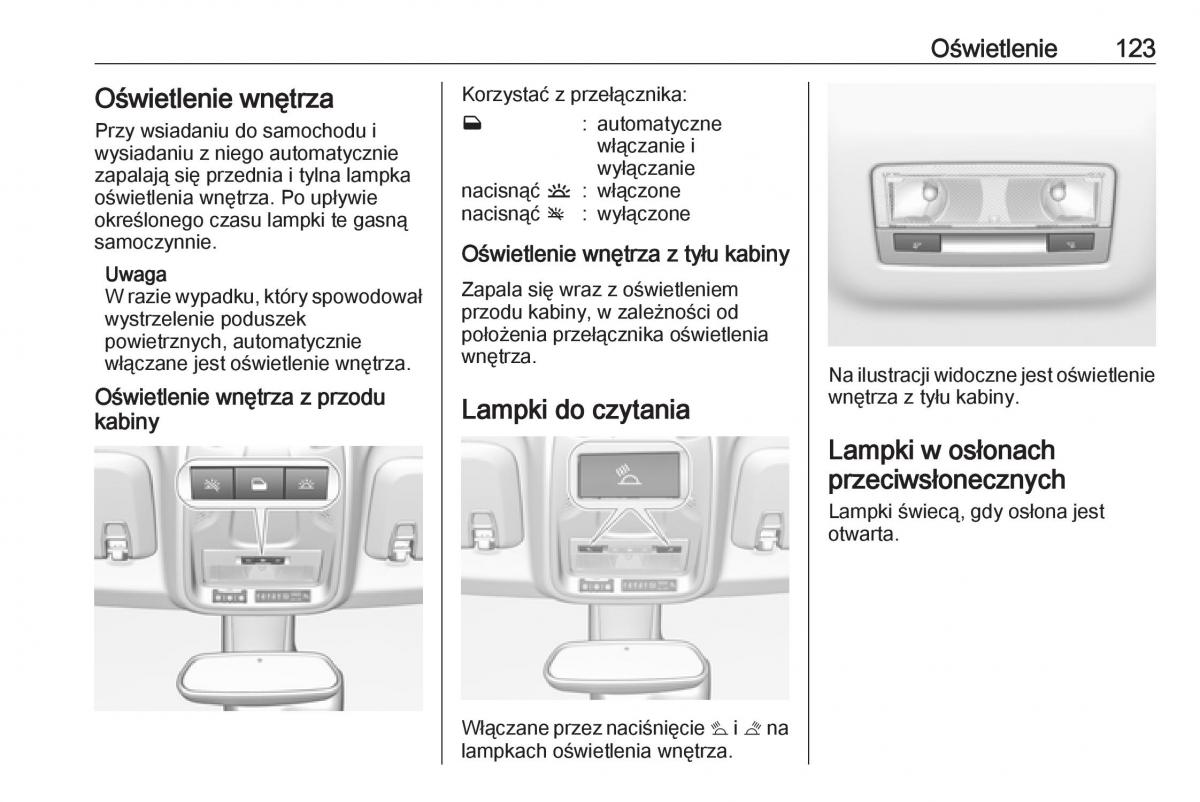 Opel Crossland X instrukcja obslugi / page 125