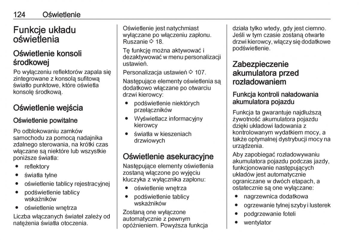 Opel Crossland X instrukcja obslugi / page 126