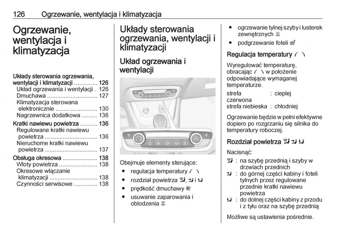 Opel Crossland X instrukcja obslugi / page 128