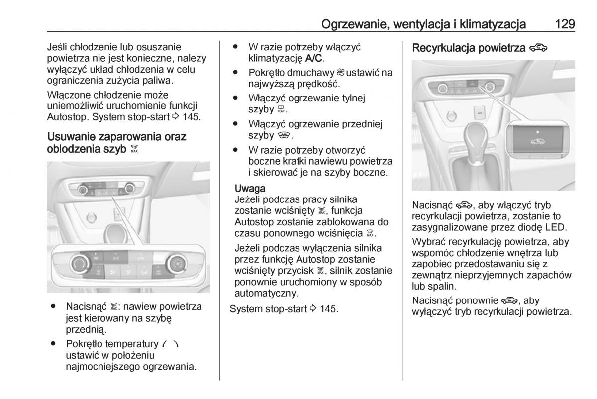 Opel Crossland X instrukcja obslugi / page 131