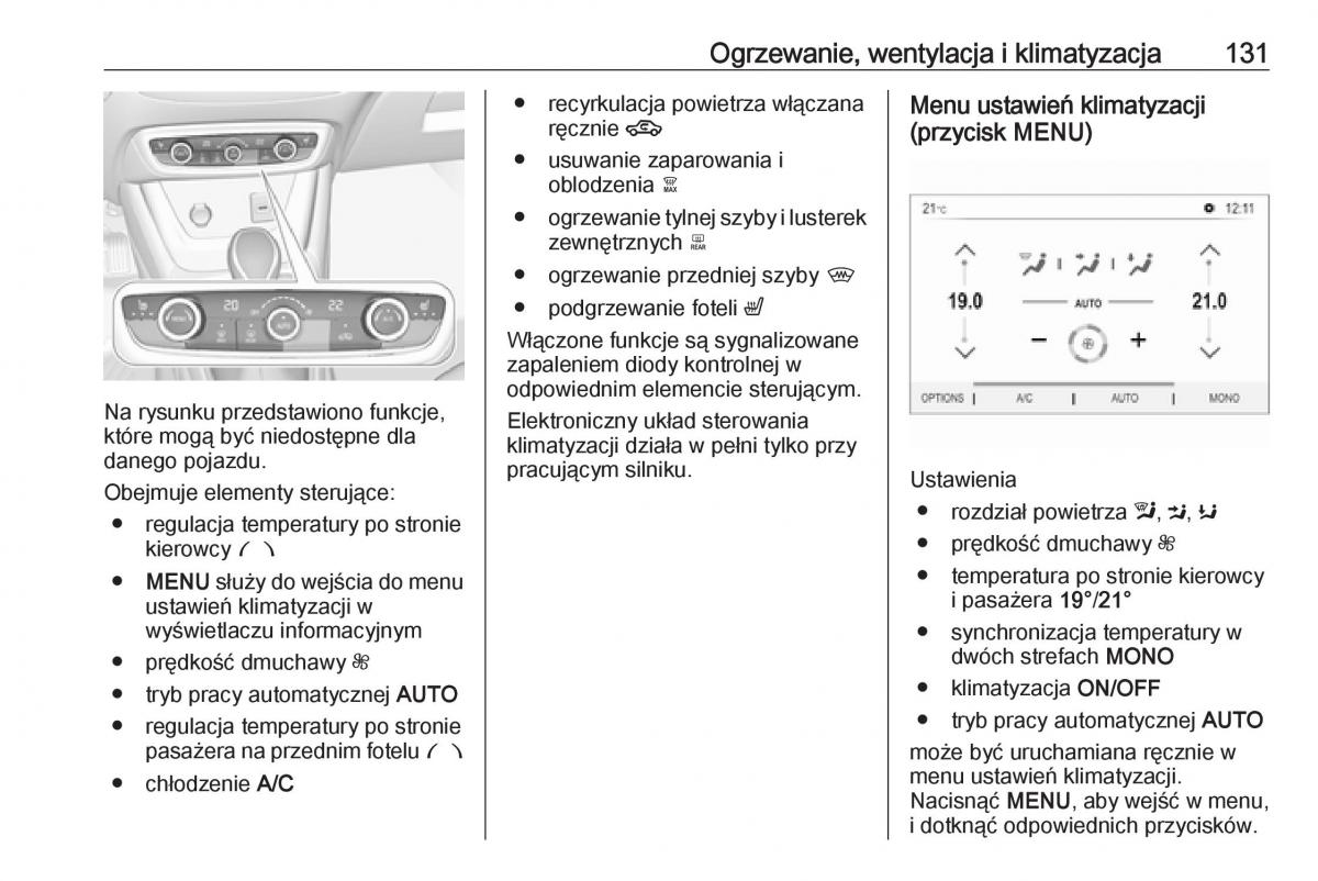 Opel Crossland X instrukcja obslugi / page 133