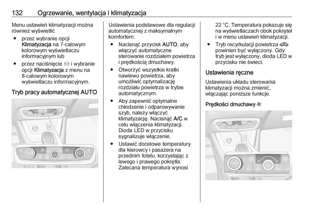 Opel Crossland X instrukcja obslugi / page 134