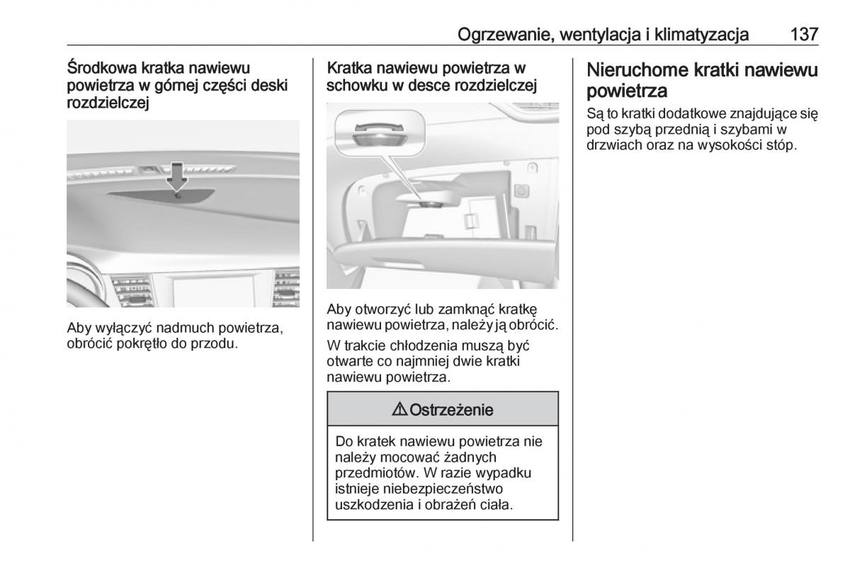 Opel Crossland X instrukcja obslugi / page 139