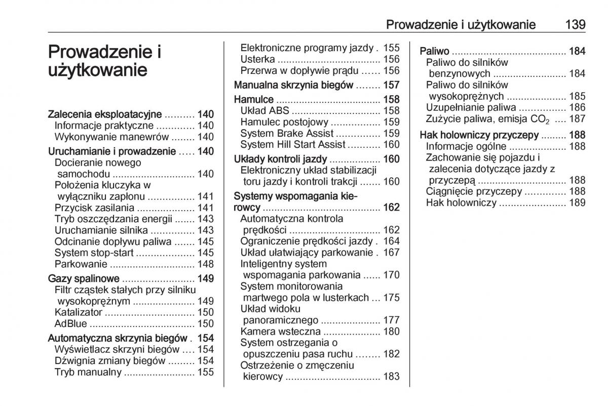 Opel Crossland X instrukcja obslugi / page 141