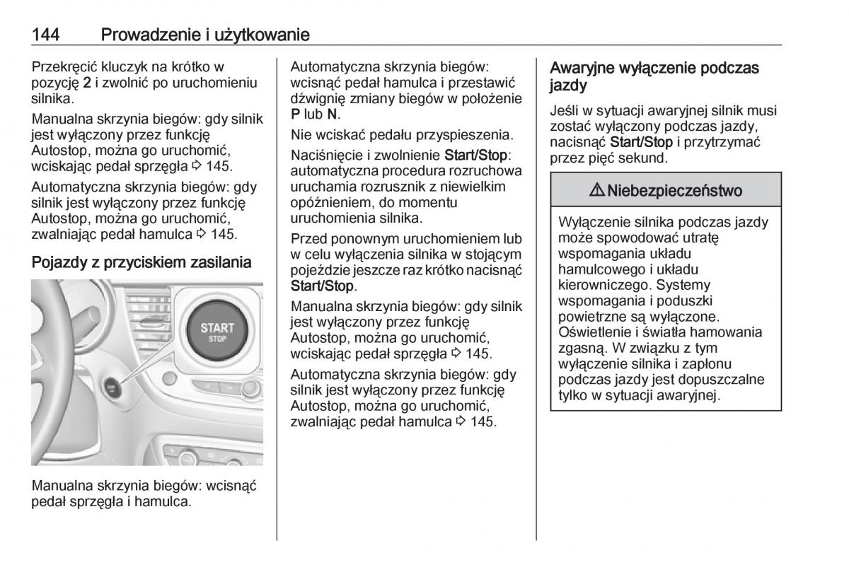 Opel Crossland X instrukcja obslugi / page 146