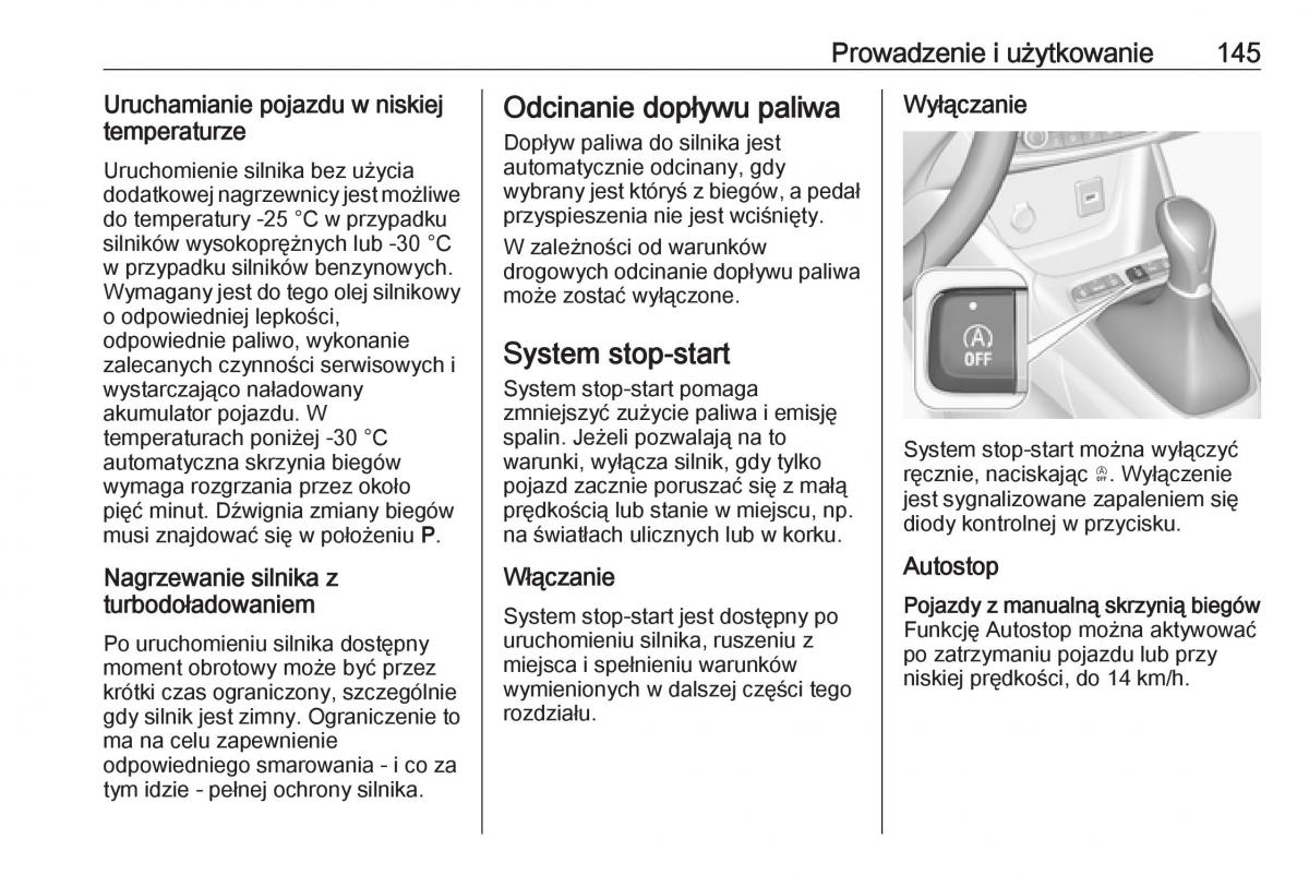 Opel Crossland X instrukcja obslugi / page 147