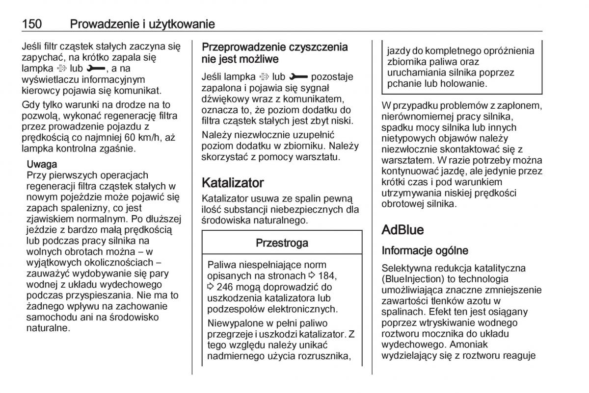 Opel Crossland X instrukcja obslugi / page 152