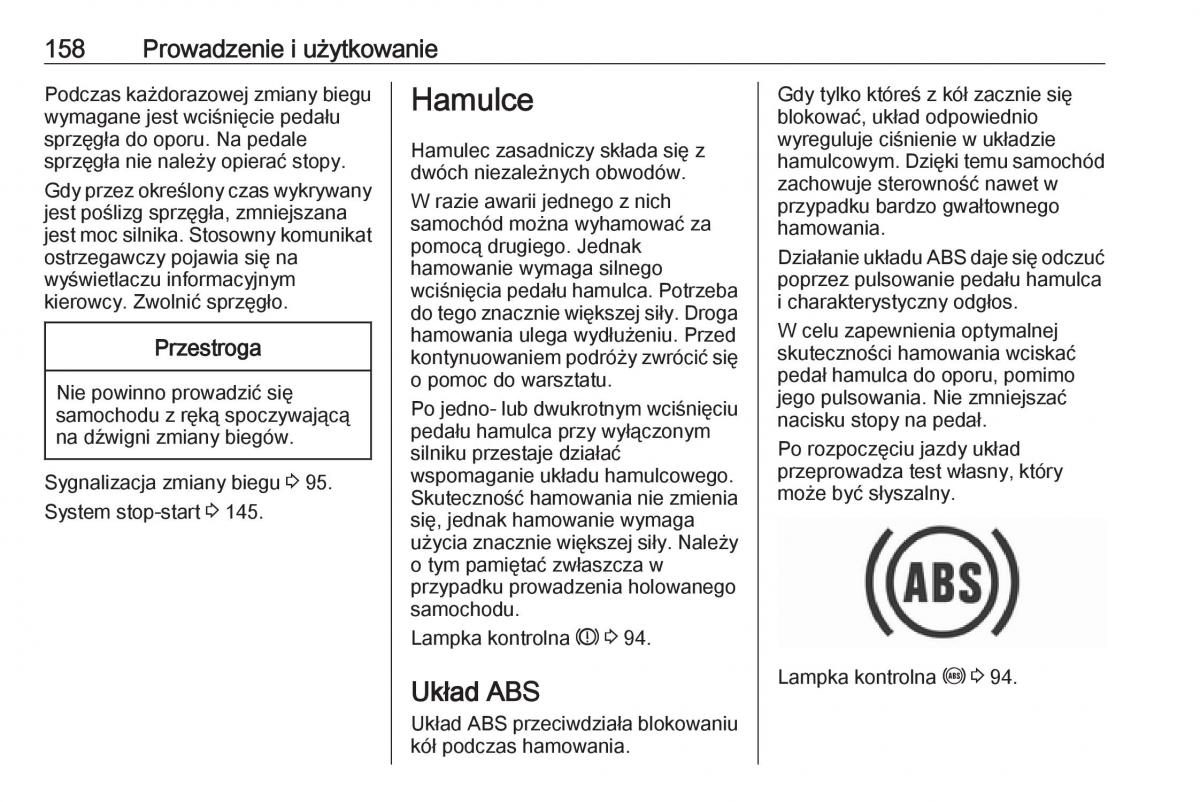 Opel Crossland X instrukcja obslugi / page 160