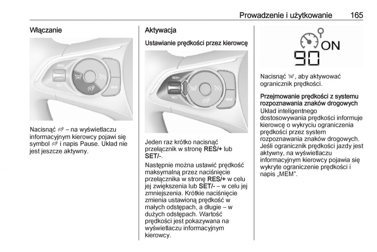 Opel Crossland X instrukcja obslugi / page 167