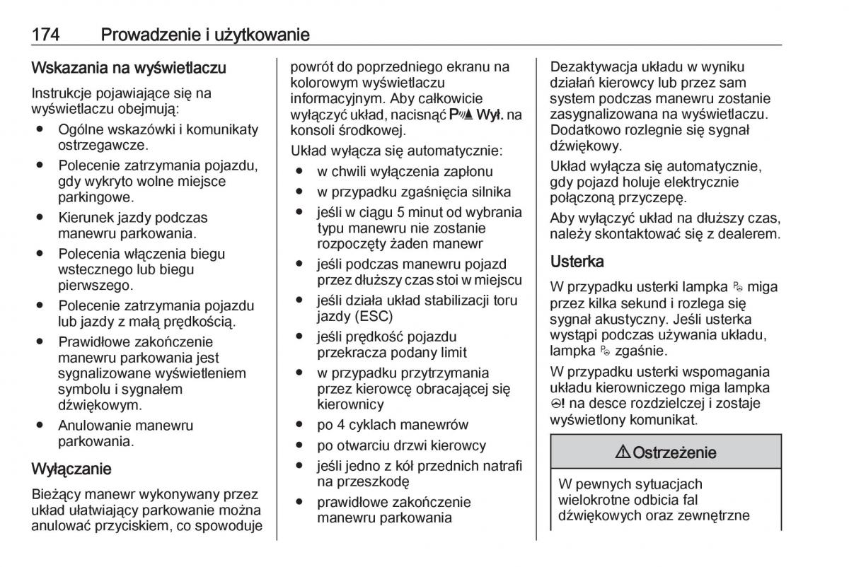 Opel Crossland X instrukcja obslugi / page 176