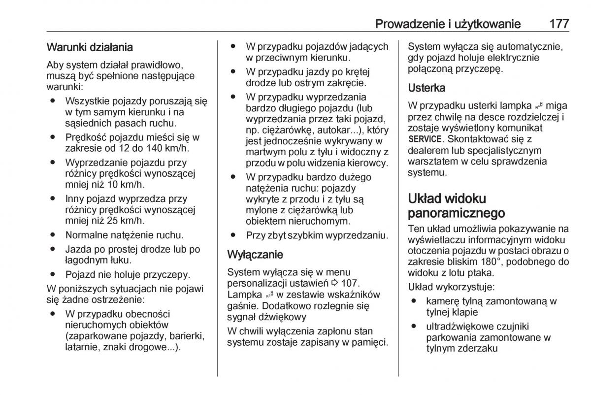 Opel Crossland X instrukcja obslugi / page 179