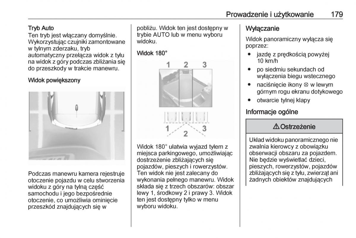 Opel Crossland X instrukcja obslugi / page 181