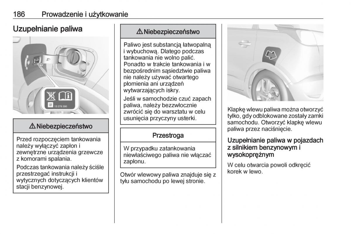 Opel Crossland X instrukcja obslugi / page 188