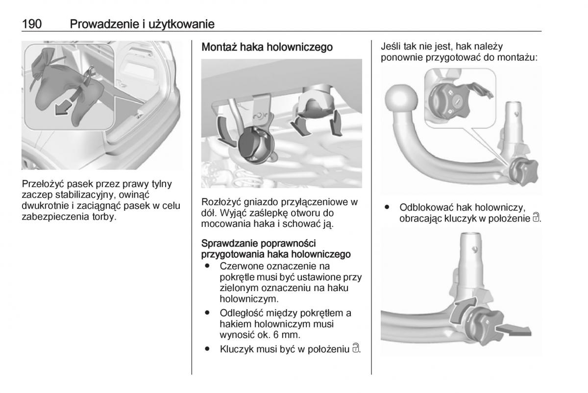 Opel Crossland X instrukcja obslugi / page 192