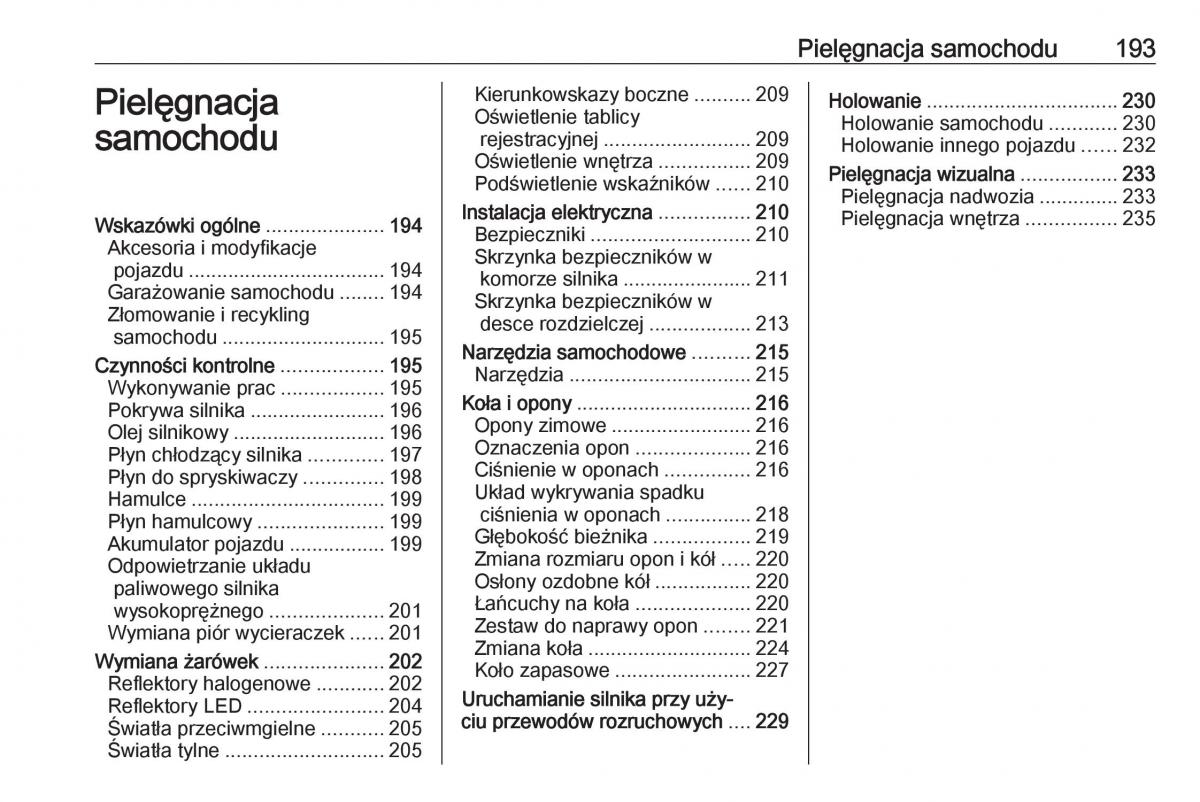 Opel Crossland X instrukcja obslugi / page 195