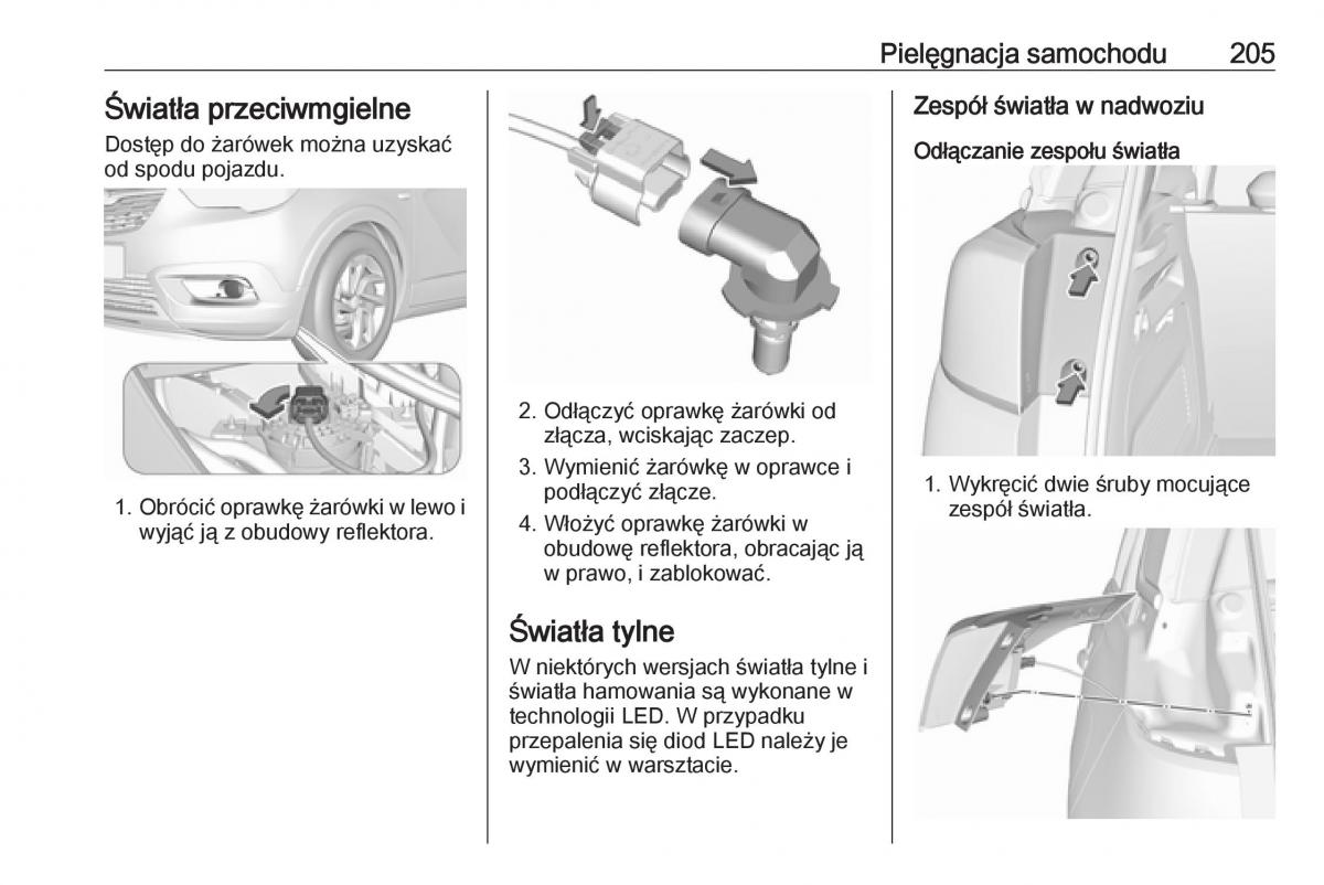 Opel Crossland X instrukcja obslugi / page 207