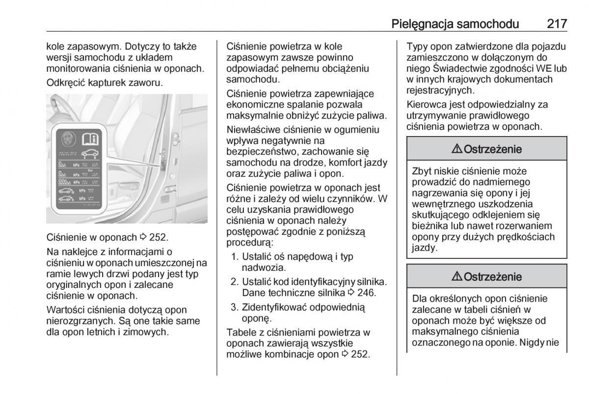 Opel Crossland X instrukcja obslugi / page 219