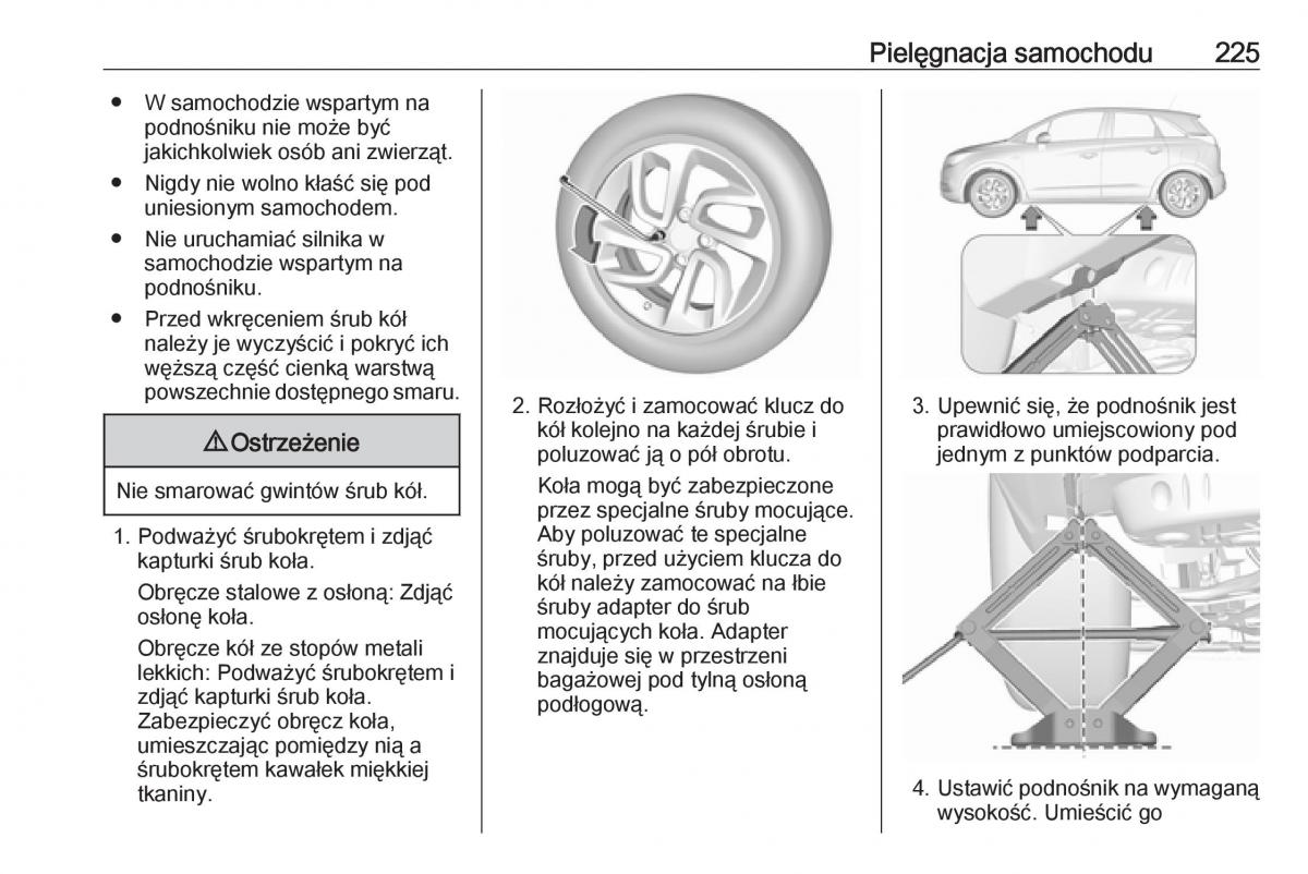 Opel Crossland X instrukcja obslugi / page 227