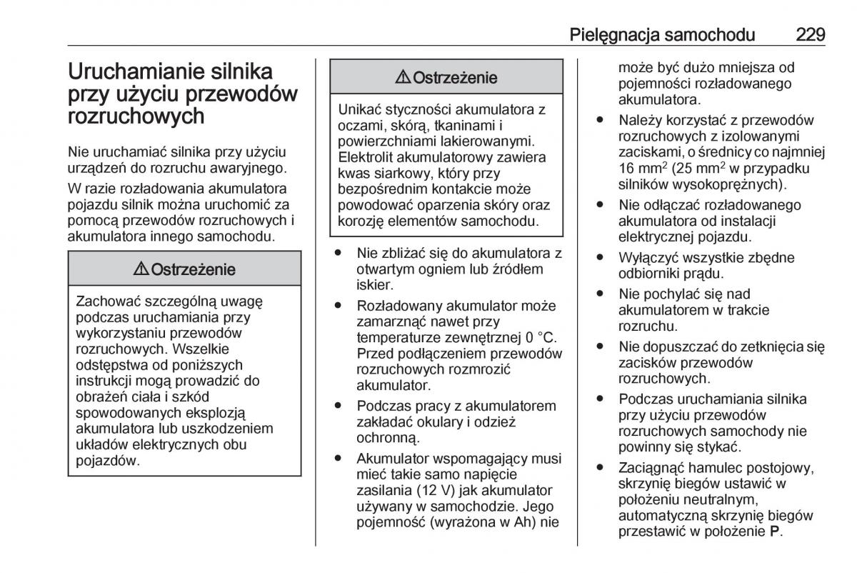 Opel Crossland X instrukcja obslugi / page 231