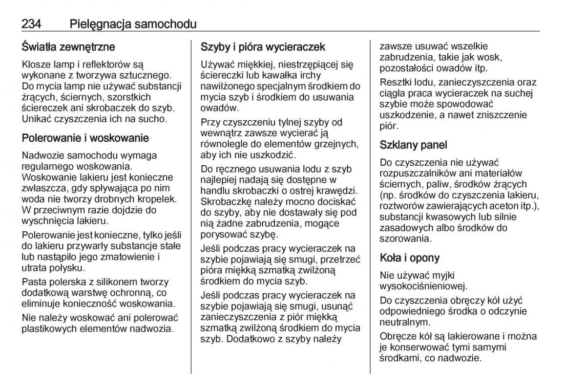 Opel Crossland X instrukcja obslugi / page 236