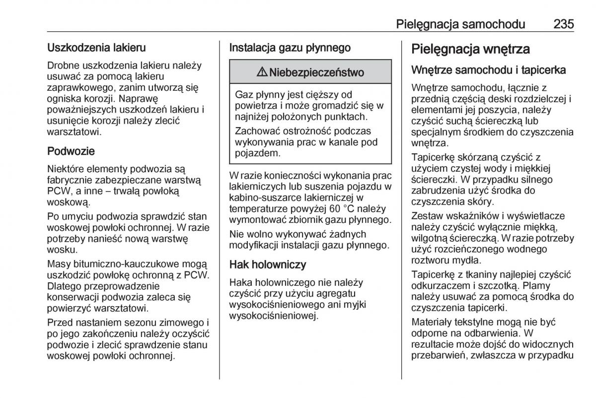 Opel Crossland X instrukcja obslugi / page 237