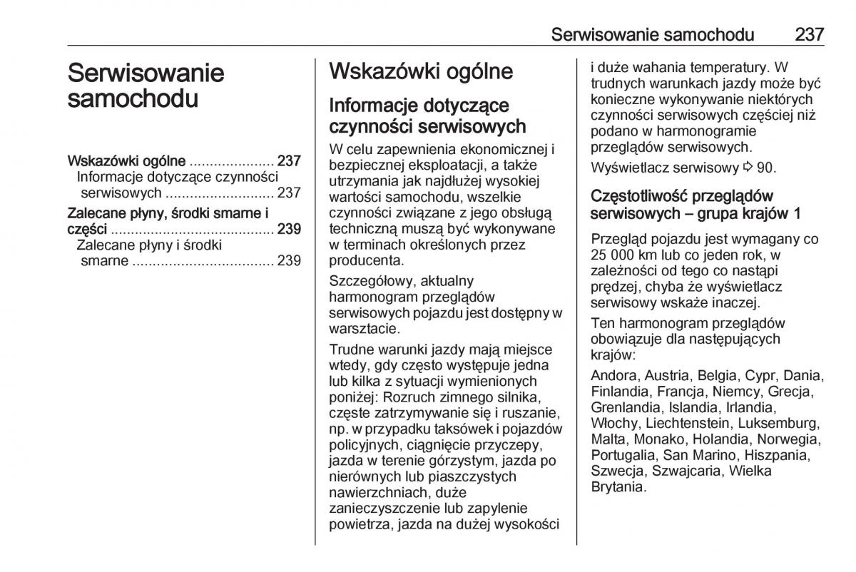 Opel Crossland X instrukcja obslugi / page 239