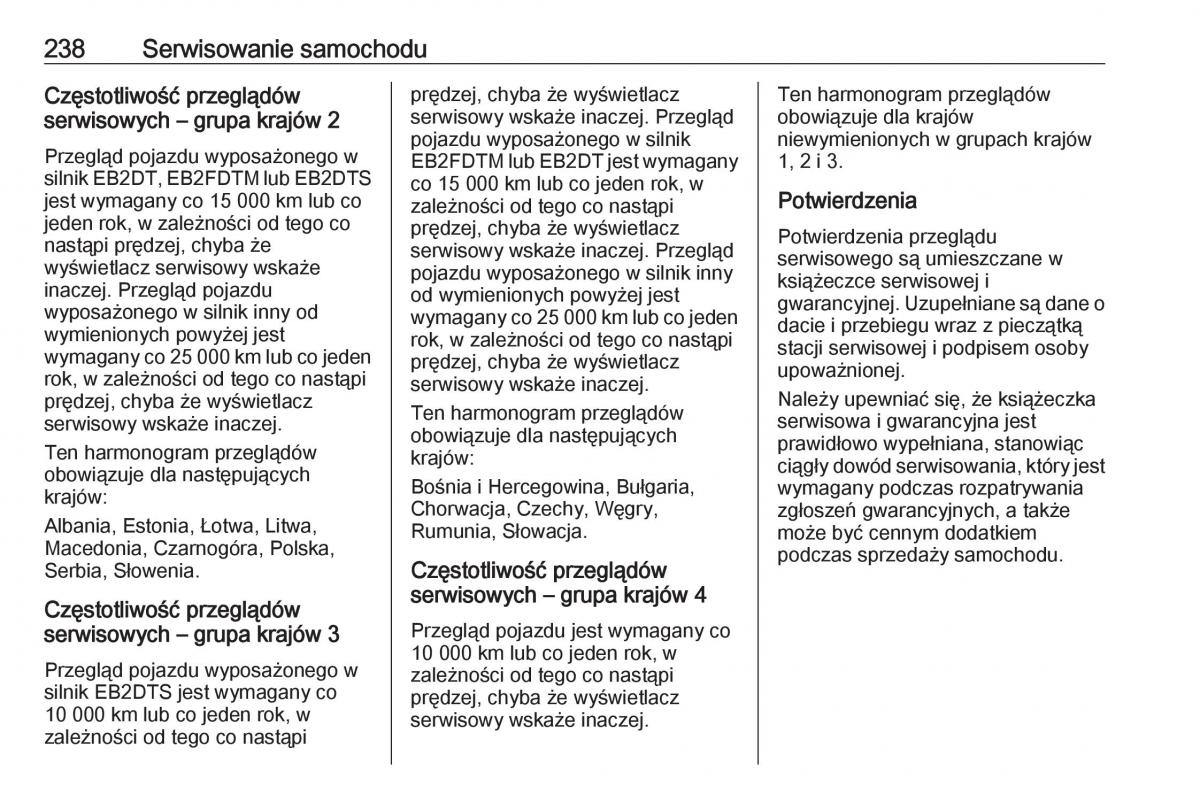 Opel Crossland X instrukcja obslugi / page 240