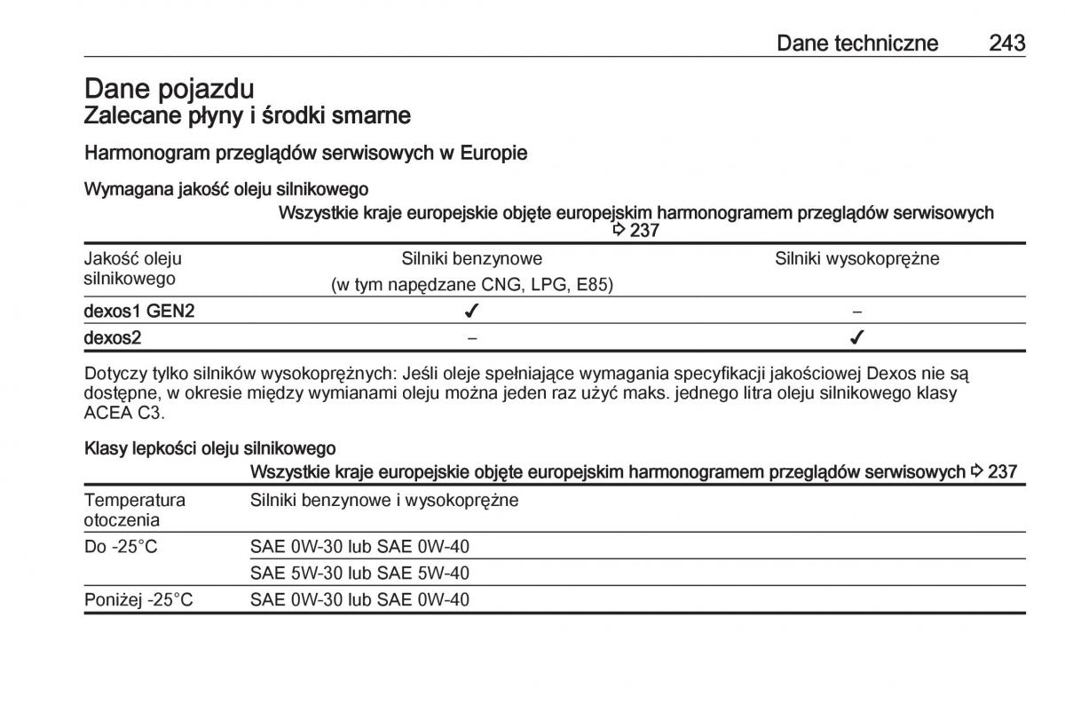 Opel Crossland X instrukcja obslugi / page 245