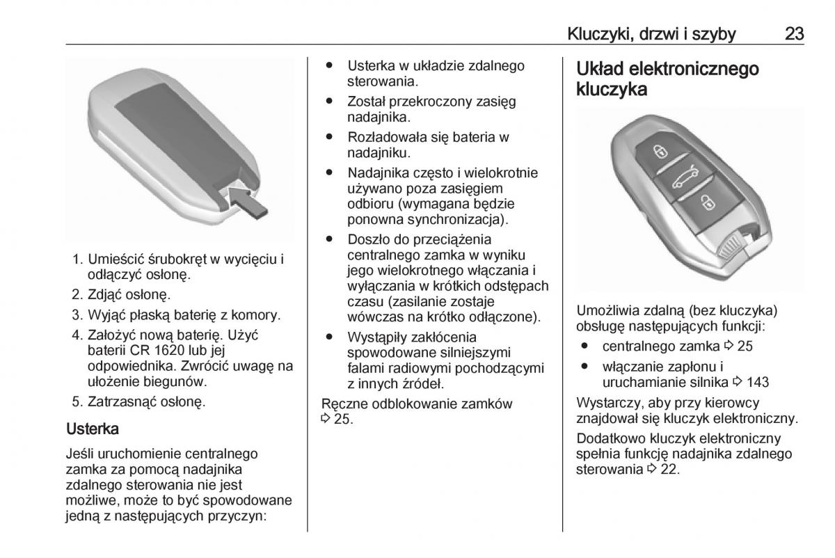 Opel Crossland X instrukcja obslugi / page 25