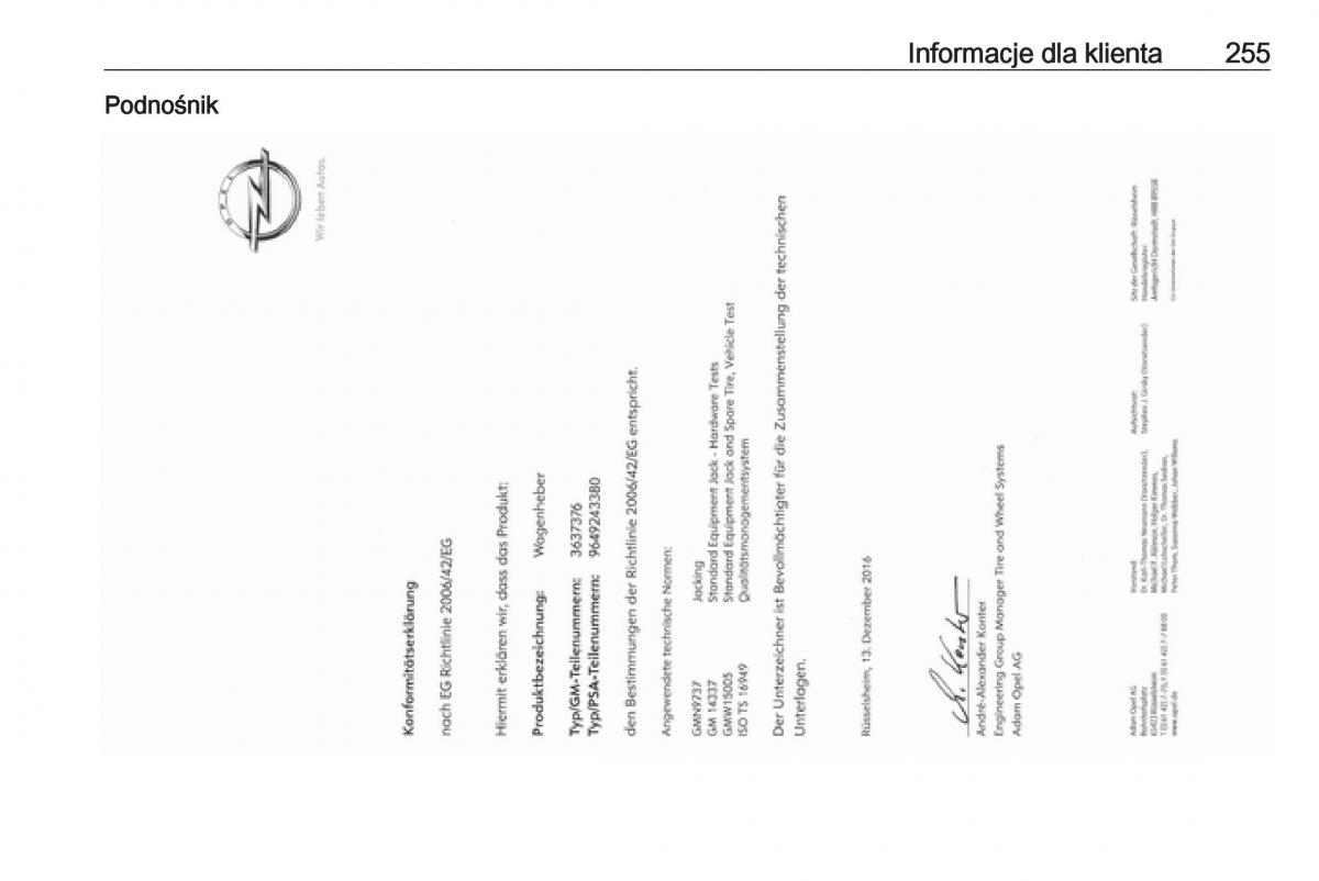 Opel Crossland X instrukcja obslugi / page 257