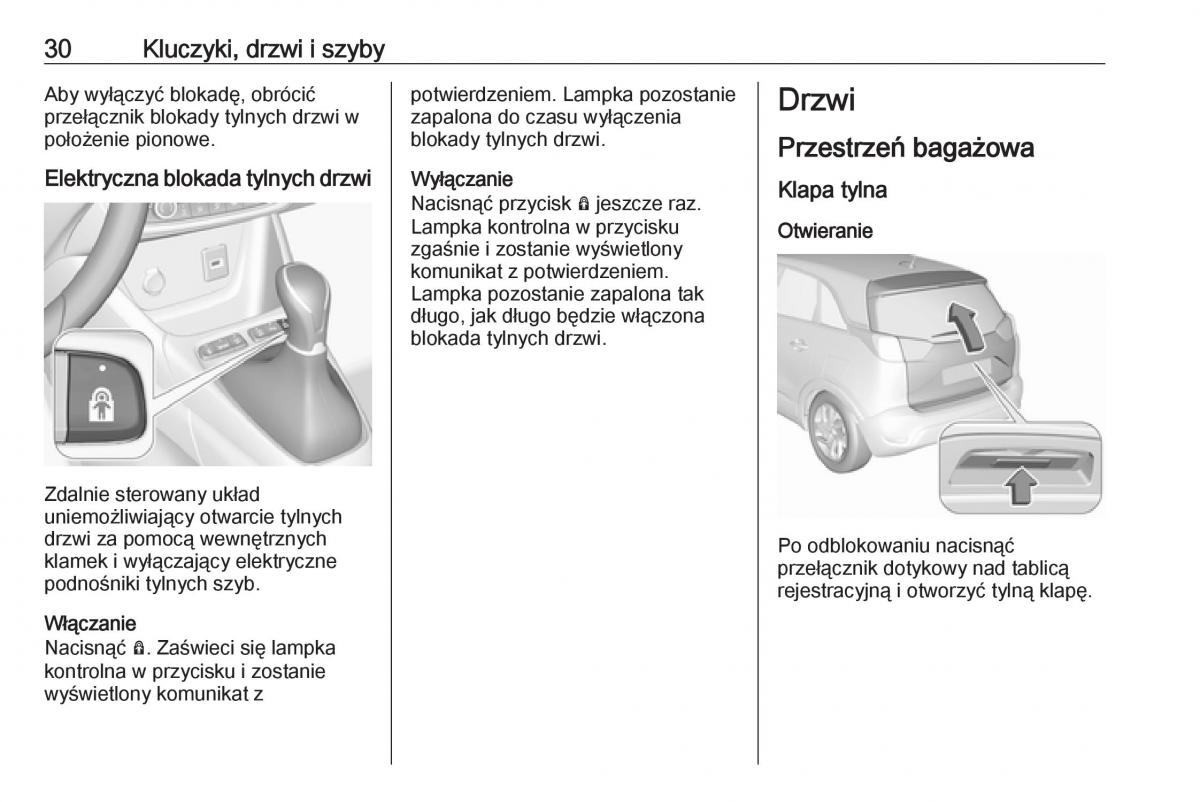 Opel Crossland X instrukcja obslugi / page 32