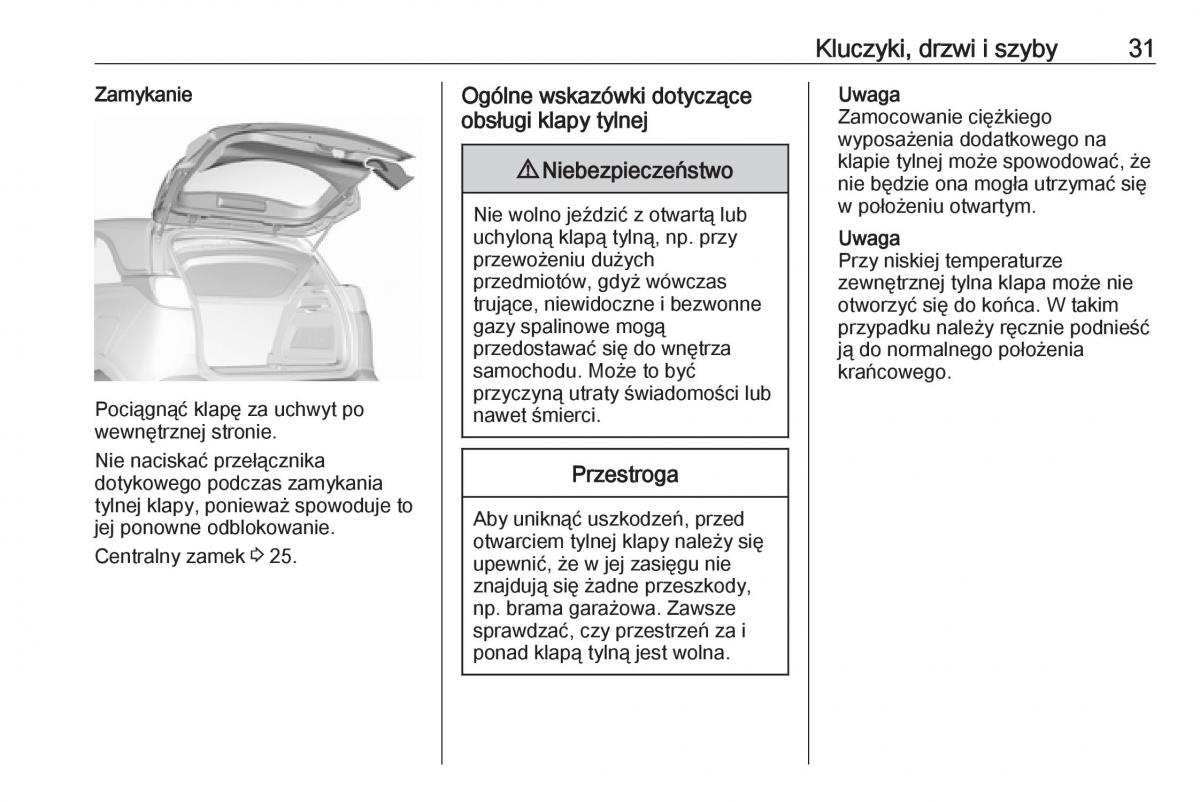 Opel Crossland X instrukcja obslugi / page 33