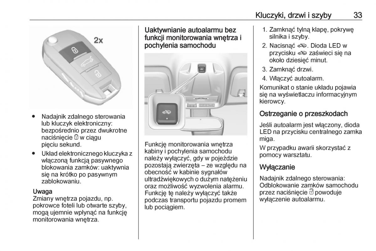 Opel Crossland X instrukcja obslugi / page 35