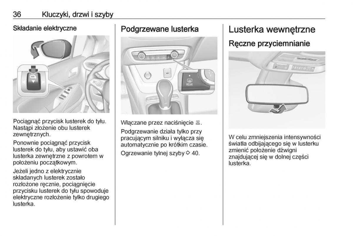 Opel Crossland X instrukcja obslugi / page 38